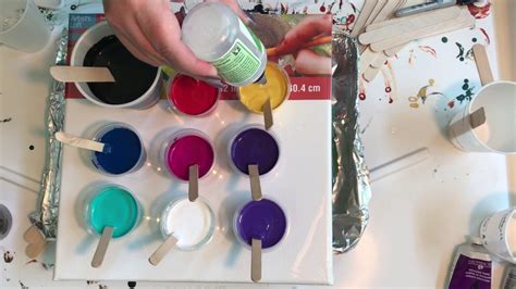 Simple Pouring Medium Recipe And Paint Mixing For Fluid Art And Acrylic