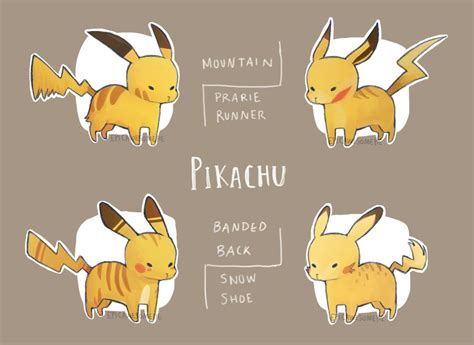 Pikachu Subspecies By Spaded Square On