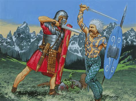 The Determined Romans Expel The Celtsgauls From The Plain Of The Po