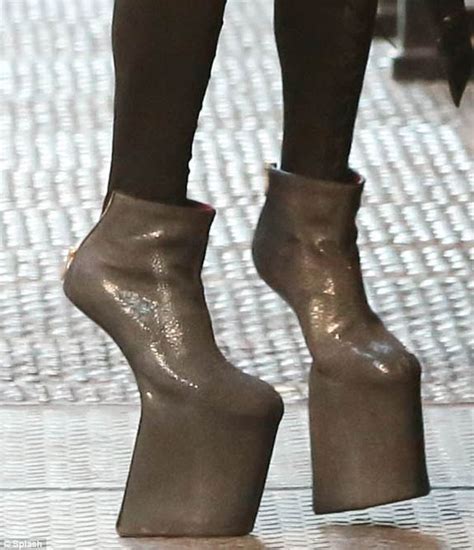 Daphne Guinness Totters In Huge Platform Heels On Streets Of New York