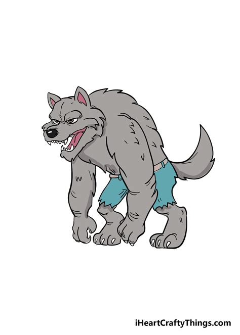 How To Draw A Werewolf Easy Step By Step Frick Frored36