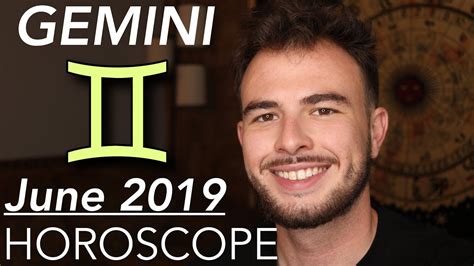 Gemini June 2019 Horoscope All About You And Your Money Youtube