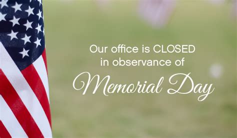 Office Closed Memorial Day Nc Realtors