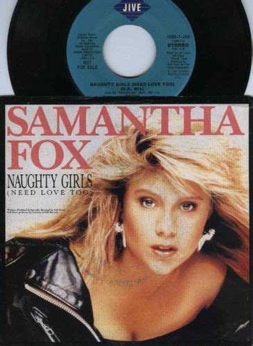 Samantha Fox Discography Naughty Girls Need Love Too