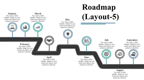 Roadmap Ppt Visual Aids Diagrams Graphics Presentation Background