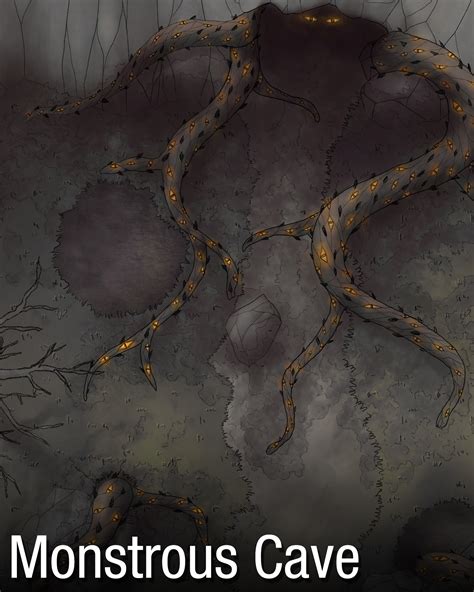 Monstrous Cave Halloween Map 2020 By Jdungeonmaster From Patreon