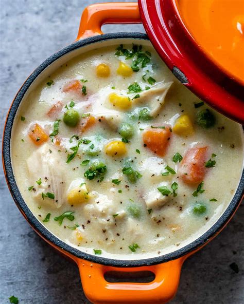 Ready for some menu ideas? Low Carb Chicken Pot Pie Soup - Healthy Fitness Meals