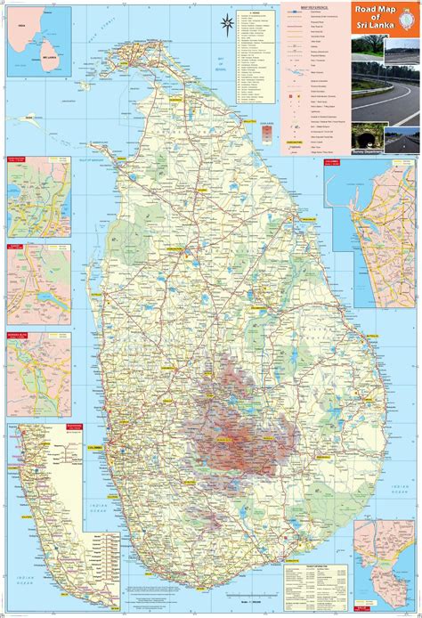 grande detallado mapa de sri lanka con todas ciudades carreteras my xxx hot girl