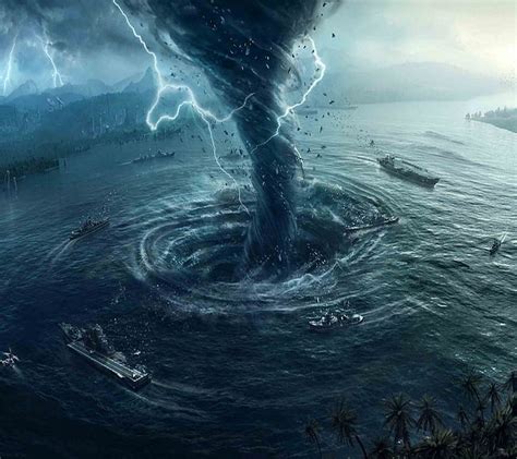 720p Free Download Tornado At Sea Landscapes Nature Hd Wallpaper