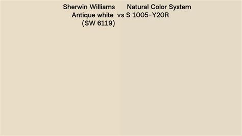 Sherwin Williams Antique White Sw 6119 Vs Natural Color System S 1005