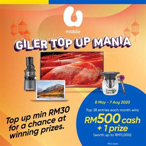 Cara top up touch n go ewallet online. Umobile Giler Top Up Mania Win RM500 Cash Promotion With ...