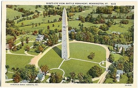 Vintage Vermont Postcard Aerial View Of Bennington By Vintageplum