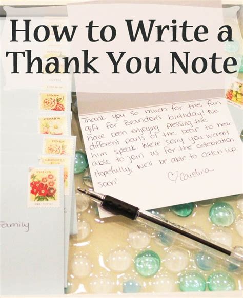 How To Write A Thank You Note Thank You Notes Writing Helpful Hints