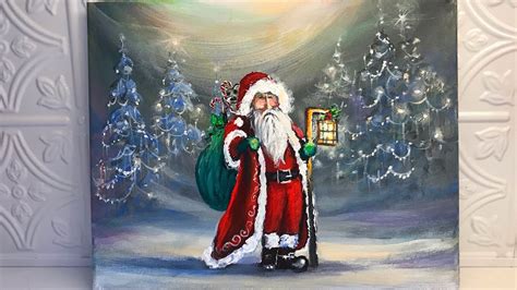 How To Paint Santa Claus 🎨 Christmas ~ Step By Step~ Acrylic Painting