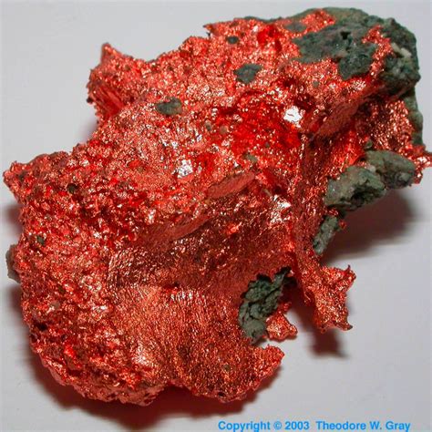 Native Copper Caledonia Mine A Sample Of The Element Copper In The
