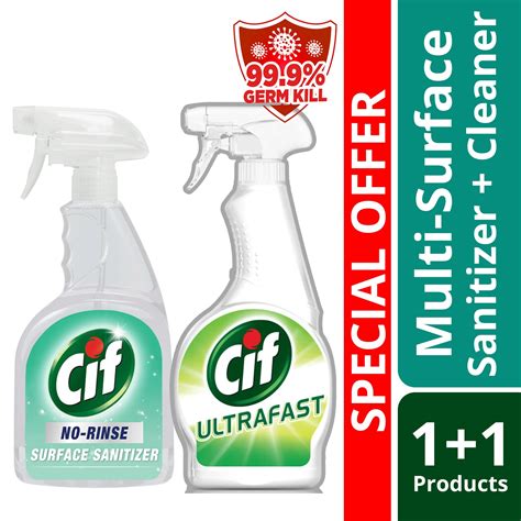Cif Multi Purpose Spray 450ml Cif No Rinse Sanitizer Spray 500ml Murato