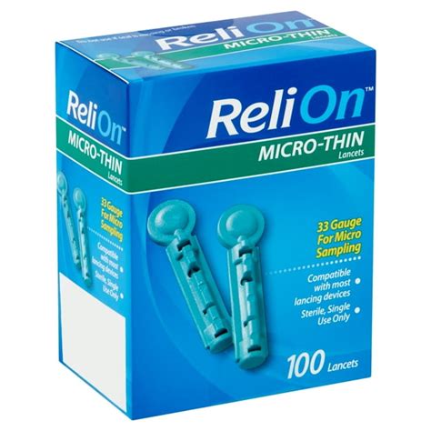 Relion Micro Thin Lancets 100 Count