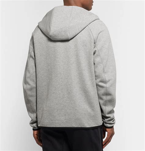 Nike Sportswear Mélange Cotton Blend Tech Fleece Zip Up Hoodie