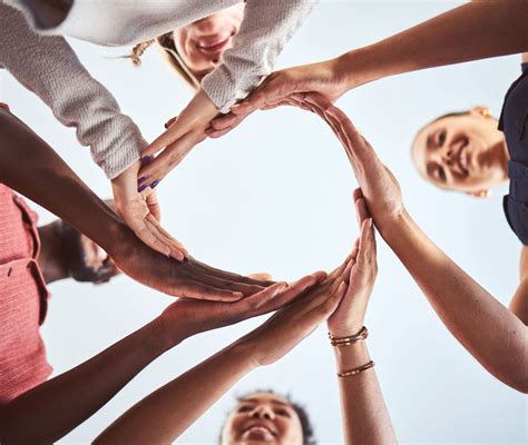 Diversity Teamwork Hands Circle Synergy Employee Workers Together
