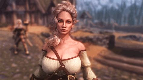 Aurora With Real Skin And Sevenbase Body At Skyrim Nexus Mods And