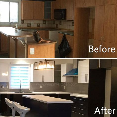 Wrap My Kitchen Makes Remolding Easy Kitchen Cabinets Wrapped