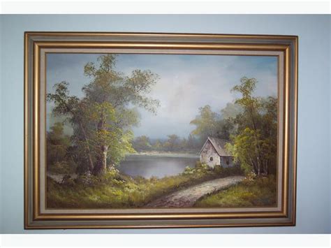 Oil Painting On Canvass Signed C Inness Orleans Ottawa