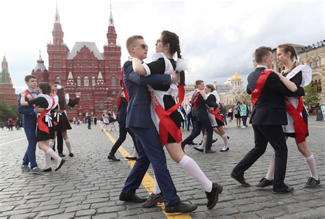 ‘last Bell Tolls For Russias High School Graduates