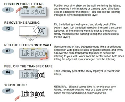 Read our printed instructions with photos: Application Instructions - LDS Vinyl Wall Lettering and ...