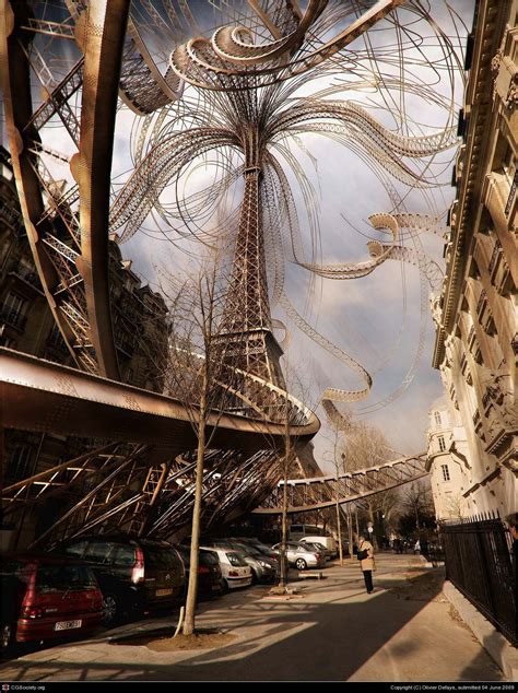 Eiffel Tower Abstract Art Abstract Eiffel Tower Paris Digital Art