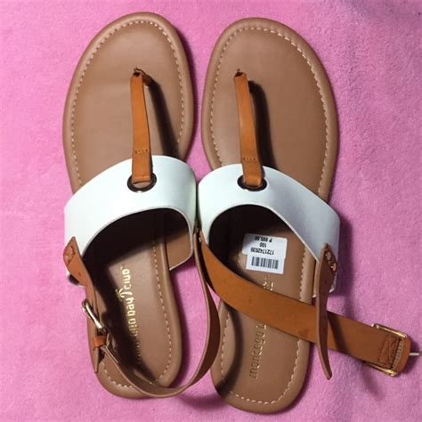 Nwt Plus Size Montego Bay Club At Payless Flat Sandals Shopee Philippines