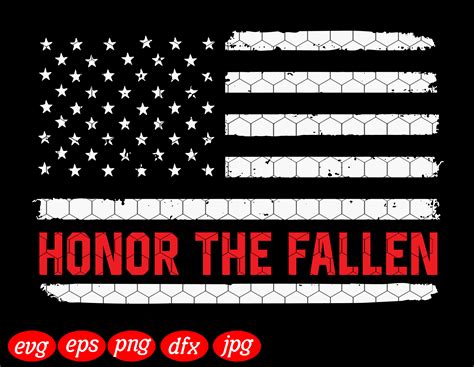 Honor The Fallen Svg Us Army Veteran Day Svg Memorial Day Etsy