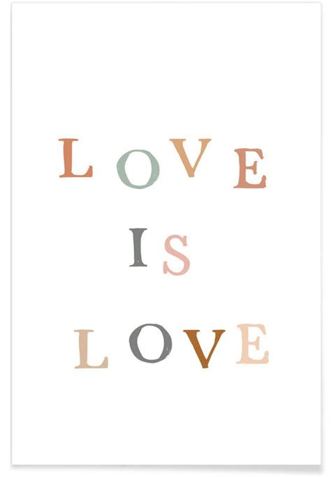 Love Is Love Poster Juniqe