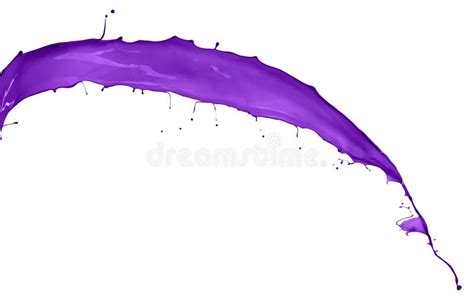 Purple Splash Isolated Stock Image Image Of Flowing 63041855
