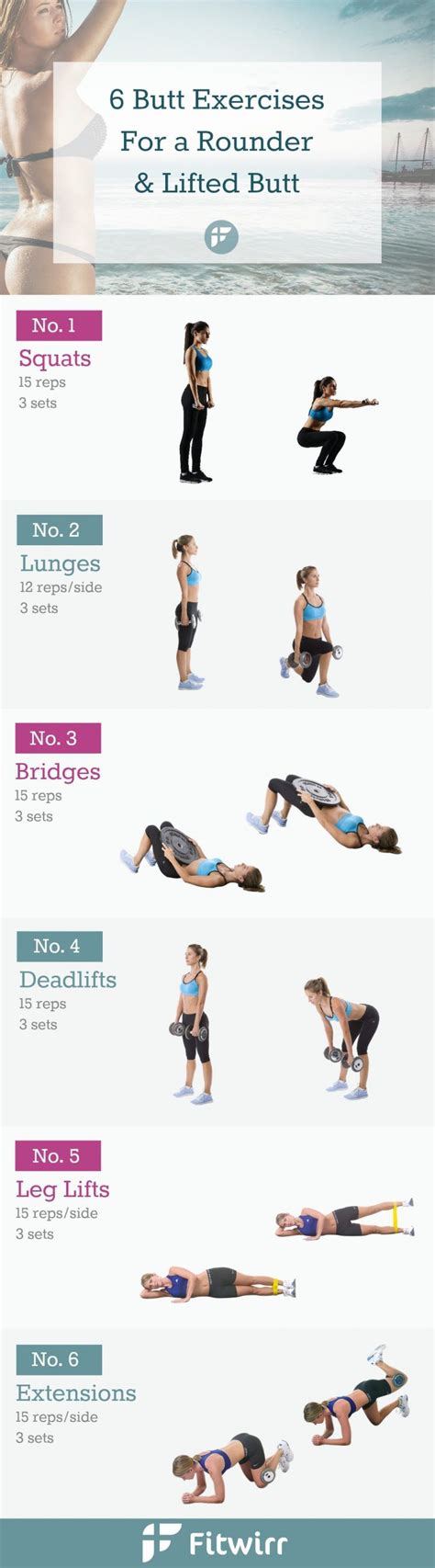 Workout Exercises 50 Intense Booty Workouts That Will Give You A