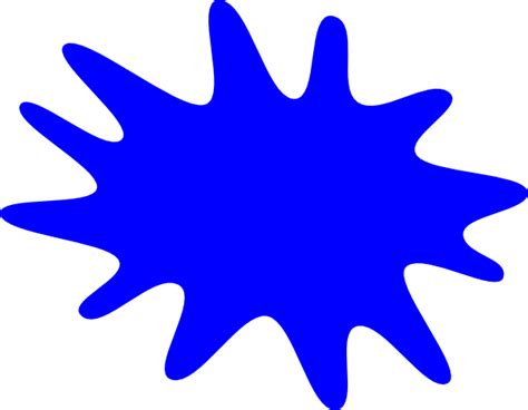 Blue Paint Splat Clip Art At Vector Clip Art Online