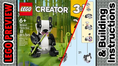 Preview 30641 Lego Creator Panda Bear And Building Instructions Lego