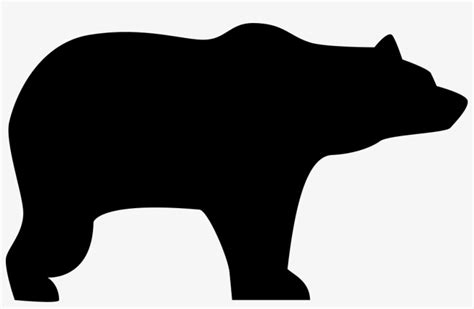 Bear Silhouette - Free Bear Svg File PNG Image | Transparent PNG Free