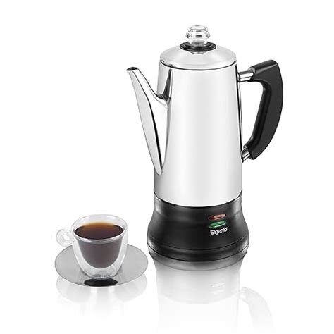 Quest 35200 Stainless Steel Cordless Electric Coffee Percolator With Integrated Filter 1 5