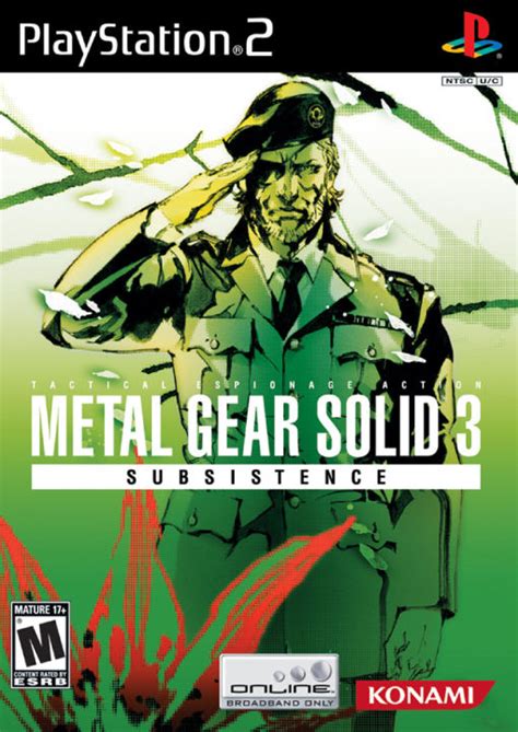 PS2 Metal Gear Solid 3 Subsistence DVD9 1 DISC เกมเพลท แผนกอป