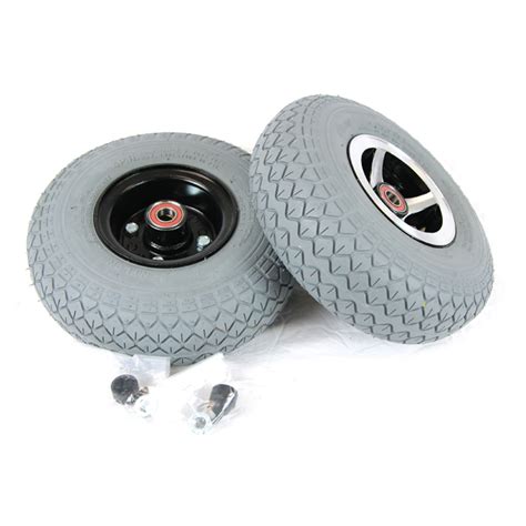 Invacare Gray Flat Free Wheel Assembly For Leo Wheel Scooters