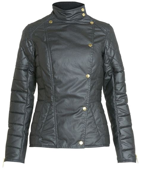 Womens Barbour Axle Waxed Jacket Black Jackets Jacket Store Joules Clothing