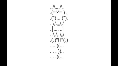 Jumping Cat Copy And Paste Text Art Youtube