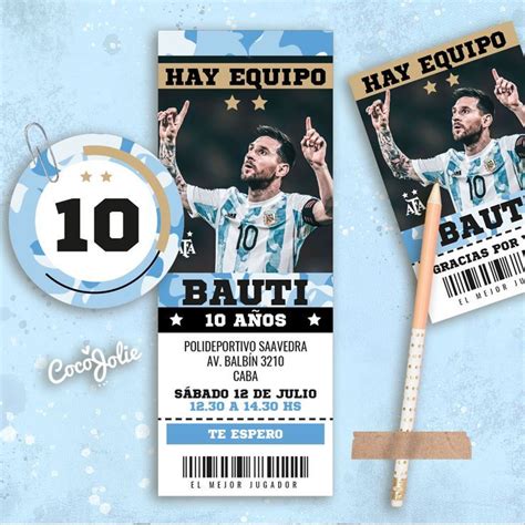 Kit Futbol Seleccion Argentina En 2022 Cumpleaños De Messi Tarjetas