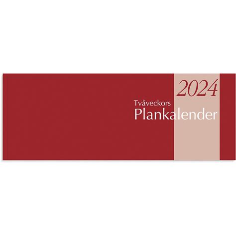 Almanacka Burde 1360 Tvåveckors Plankalender 2024 Alloffice
