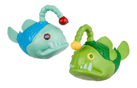 2 Angler Fish Cute Sea Creatures Stretchy And Squeezy Toy Deep Water