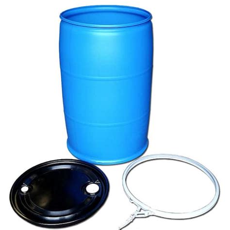 Buy 55 Gal Open Top Plastic Industrial Drum With Lid And Lock Band