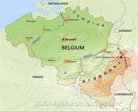 Где находится бельгия на карте мира Бельгия на карте мира и Европы