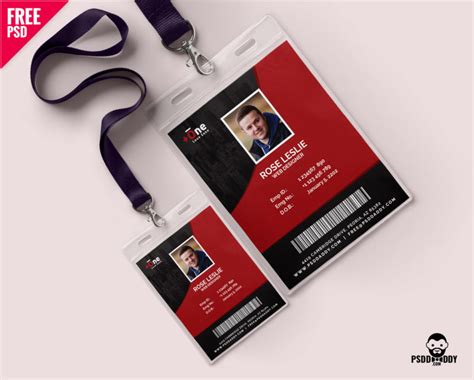 Make your own card online. DownloadFree Office Photo Identity Card PSD | PsdDaddy.com