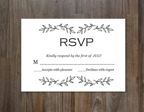 Rsvp Card 14 Examples