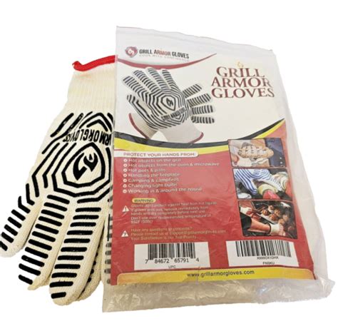 Grill Armor Extreme Heat Resistant Oven Gloves EN Certified F Smoking EBay